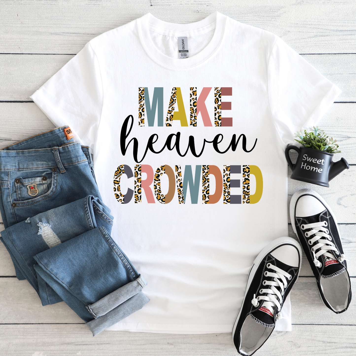 SPEAK LIFE COLLECTION - MAKE HEAVEN CROWDED TEE