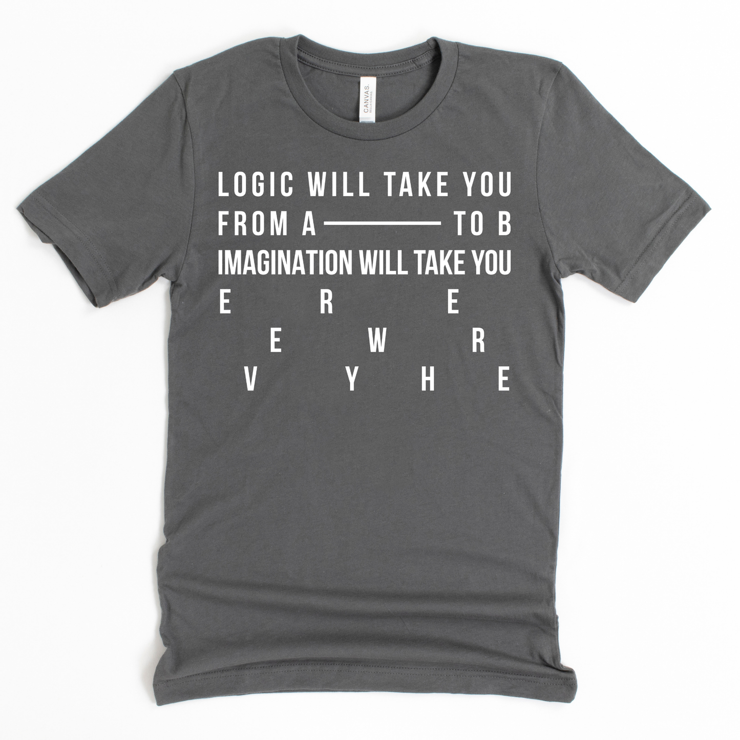 SPEAK LIFE COLLECTION - LOGIC WILL TAKE YOU FROM A TO B TEE
