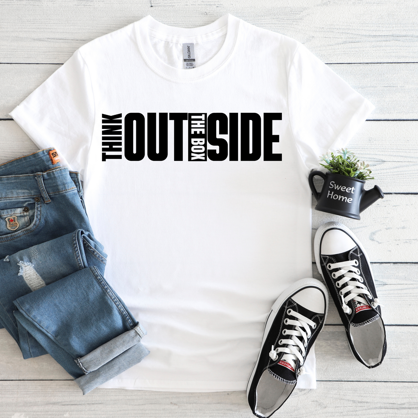SPEAK LIFE COLLECTION - THINK OUTSIDE THE BOX TEE