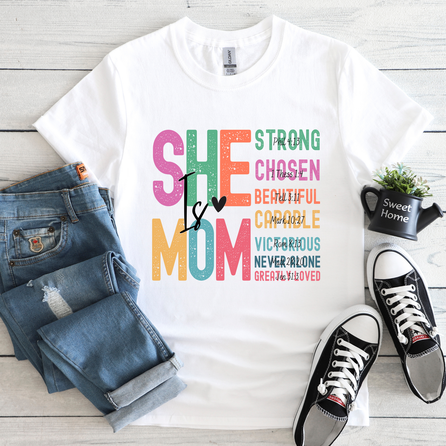 MOTHERHOOD COLLECTION - SHE IS MOM TEE