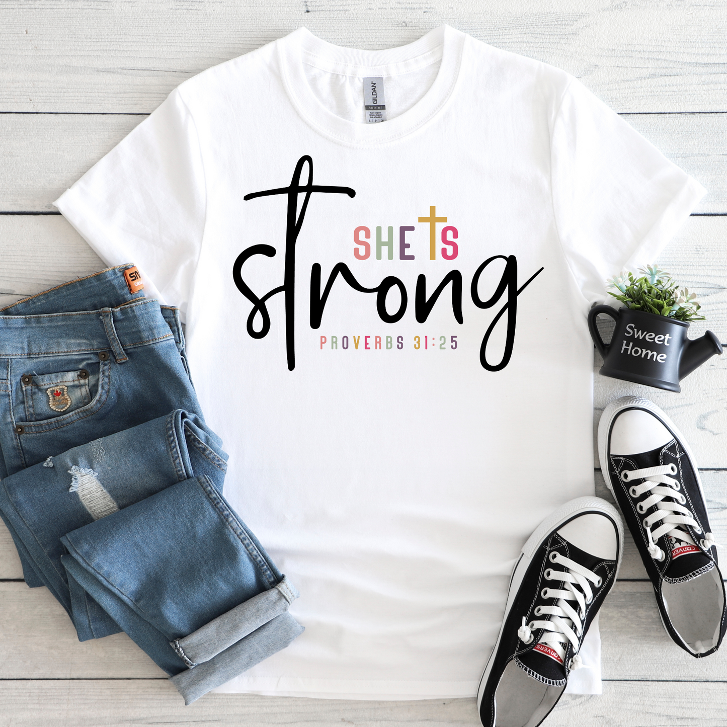 SPEAK LIFE COLLECTION - SHE IS STRONG TEE