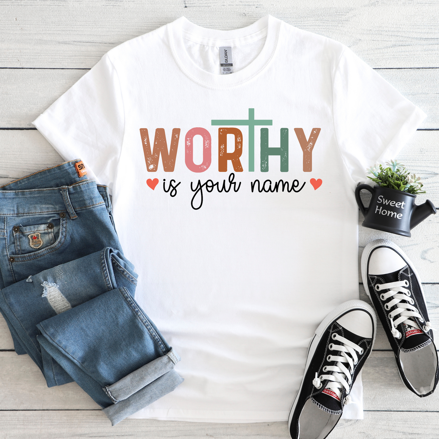 SPEAK LIFE COLLECTION - WORTHY IS YOUR NAME TEE