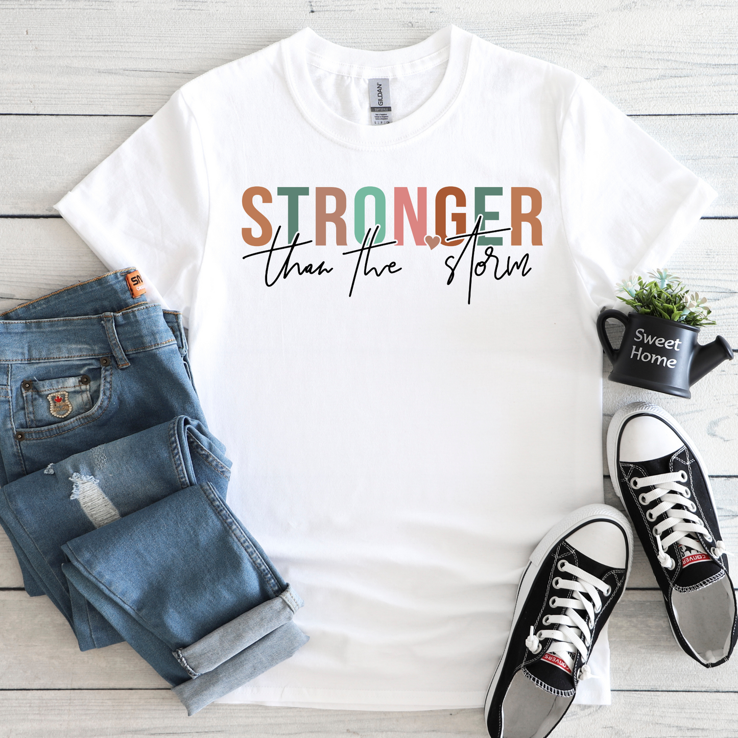 SPEAK LIFE COLLECTION - STRONGER THAN THE STORM TEE