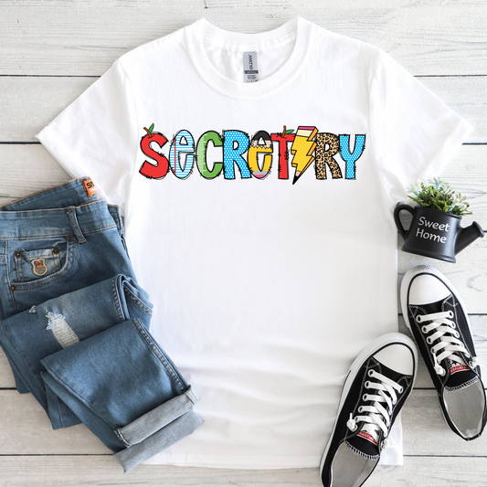SCHOOL VIBES COLLECTION - SECRETARY TEE
