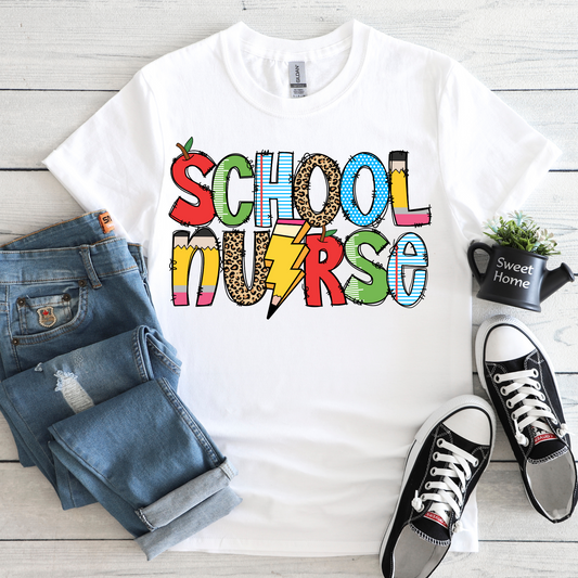 SCHOOL VIBES COLLECTION - SCHOOL NURSE TEE