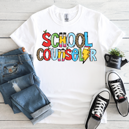 SCHOOL VIBES COLLECTION - SCHOOL COUNSELOR TEE