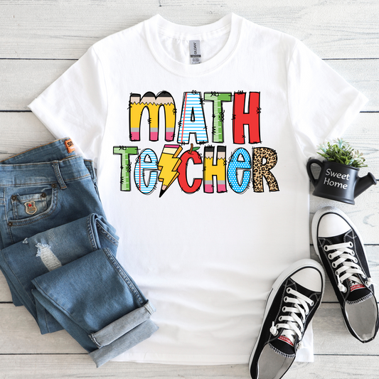 SCHOOL VIBES COLLECTION - MATH TEACHER TEE
