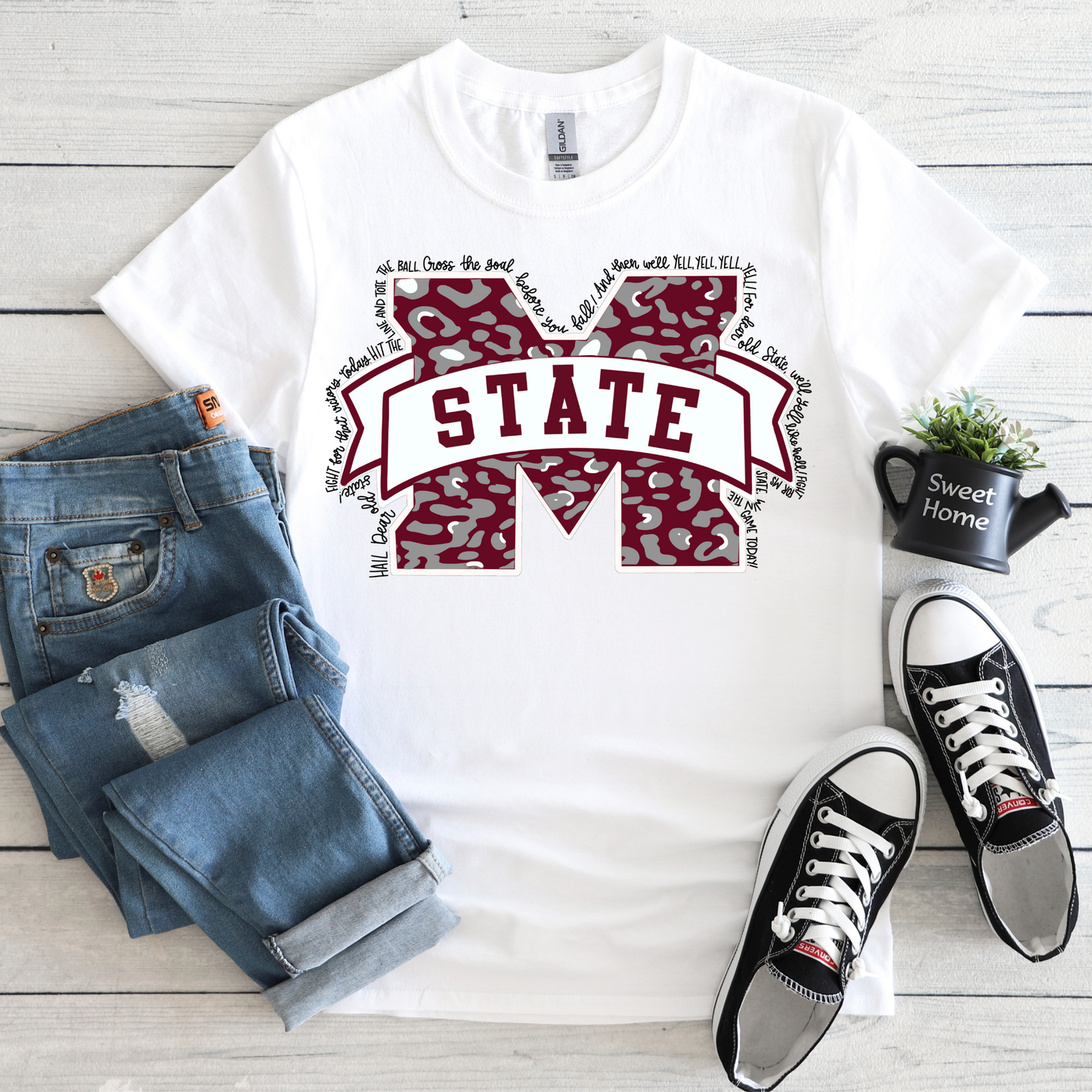 MAGNOLIA STATE COLLECTION - MS STATE LOGO TEE