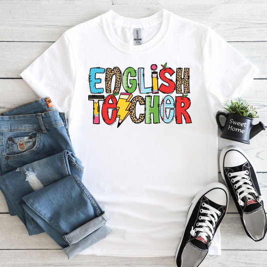 SCHOOL VIBES COLLECTION - ENGLISH TEACHER TEE