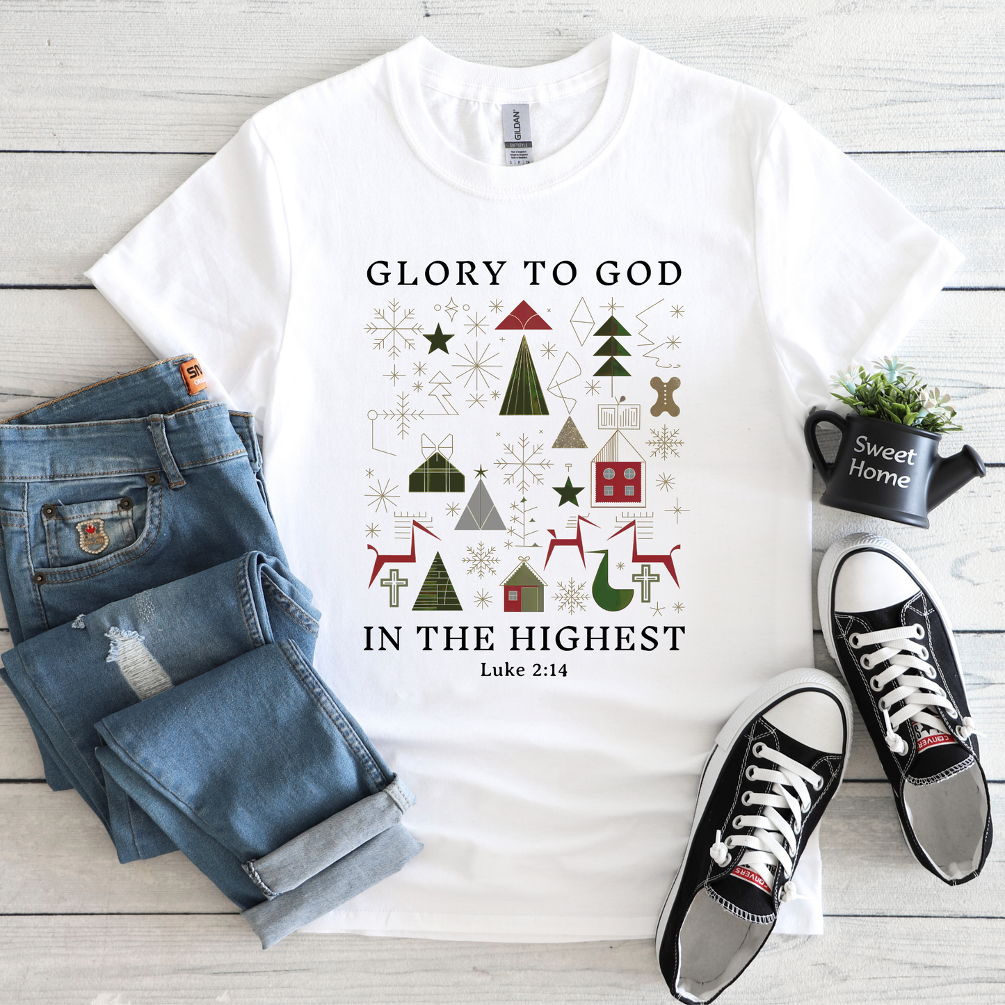 HOLIDAY VIBES - GLORY TO GOD TEE