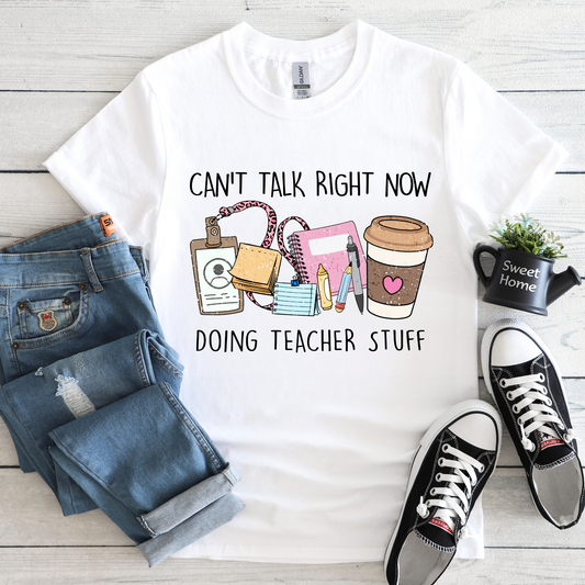SCHOOL VIBES COLLECTION - CAN'T TALK RIGHT NOW... TEE