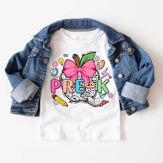 SCHOOL VIBES COLLECTION - PRE K GIRL TEE