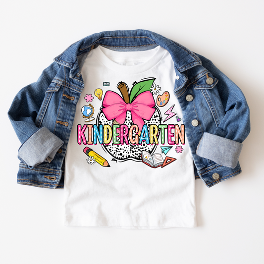 SCHOOL VIBES COLLECTION - KINDERGARTEN GIRL TEE