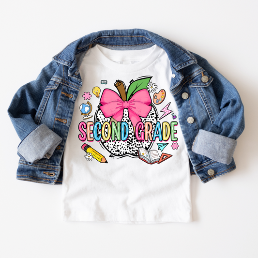SCHOOL VIBES COLLECTION - 2ND GRADE GIRL TEE