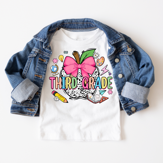 SCHOOL VIBES COLLECTION - 3RD GRADE GIRL TEE